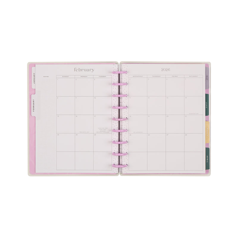 2039 Butterfly Botanics Customizable Planner - Classic Color Block Layout - 12 Month