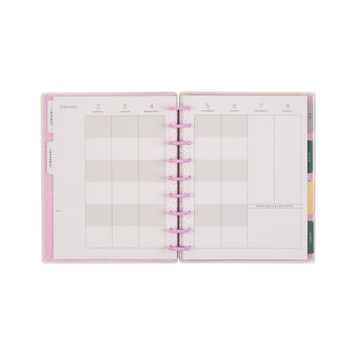2040 Butterfly Botanics Customizable Planner - Classic Color Block Layout - 12 Month