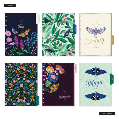 2042 Butterfly Botanics Customizable Planner - Classic Color Block Layout - 12 Month