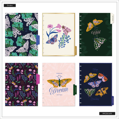 2043 Butterfly Botanics Customizable Planner - Classic Color Block Layout - 12 Month