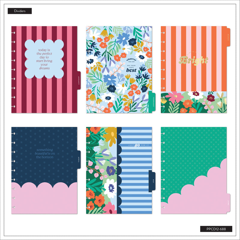 2026–2027 Color Beat Stripes Customizable Planner - Classic Horizontal ...