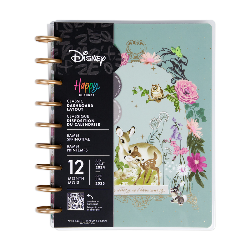 2024 Disney Bambi Springtime bbalteschule - Classic Dashboard Layout - 12 Months