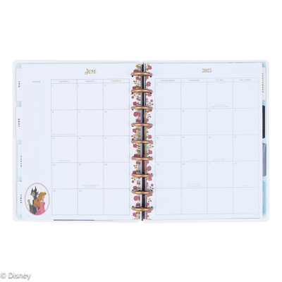 2025 Disney Sleeping Beauty 65th Anniversary Planner - Classic Dashboard Layout - 12 Months