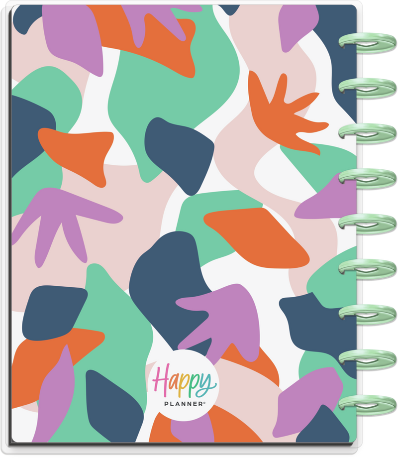 2024 Abstract Florals Happy Planner - Classic Vertical Layout - 18 Months