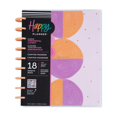2024 Canyon Modern Happy Planner - Classic Horizontal Layout - 18 Months
