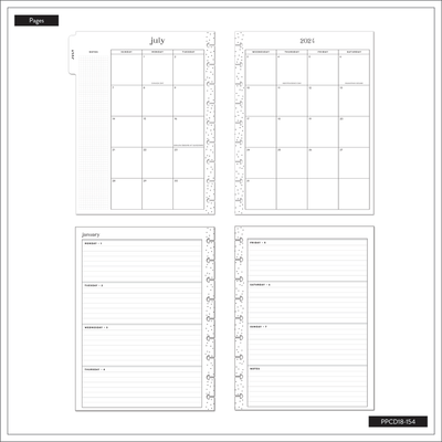 2024 Trust the Universe Happy Planner - Classic Horizontal Layout - 18 Months