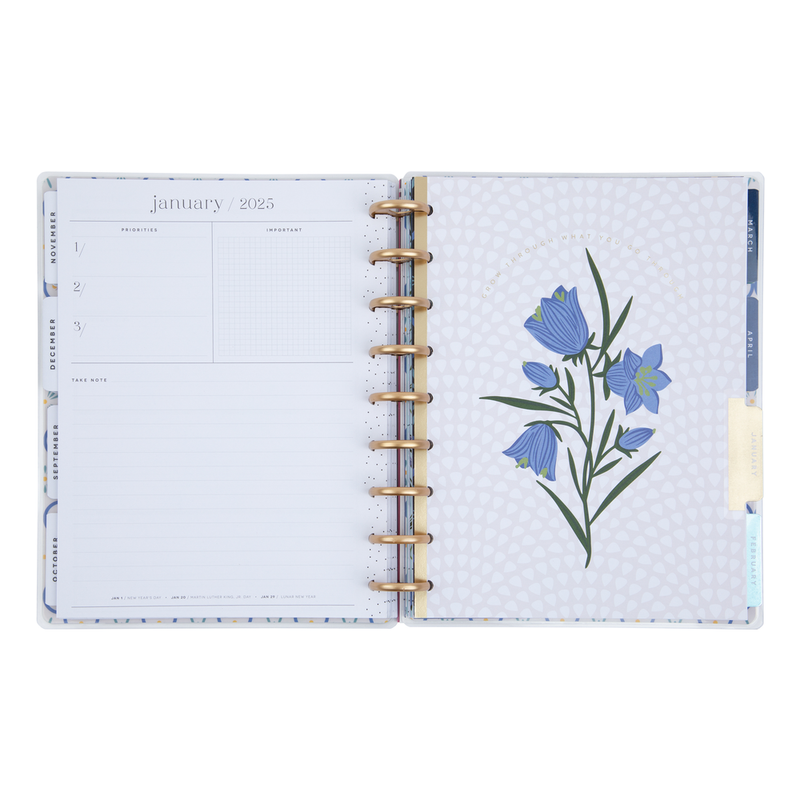 2024 Exotic Borders Happy Planner - Classic Horizontal Layout - 18 Months