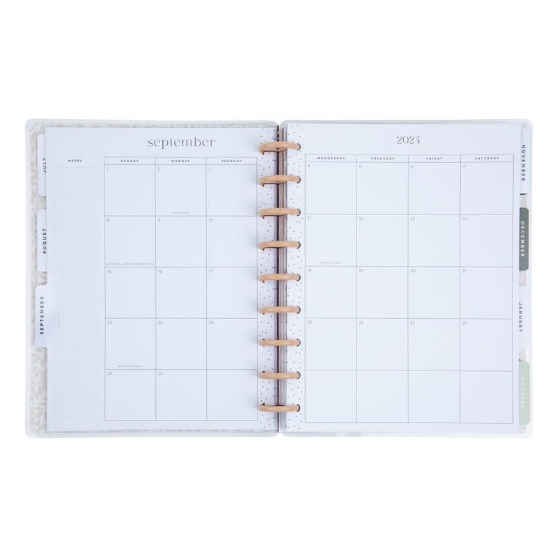 2024 Chintzcore Flowers Happy Planner - Classic Dashboard Layout - 18 Months