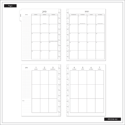 2024 Shibori Happy Planner - Classic Vertical Layout - 18 Months
