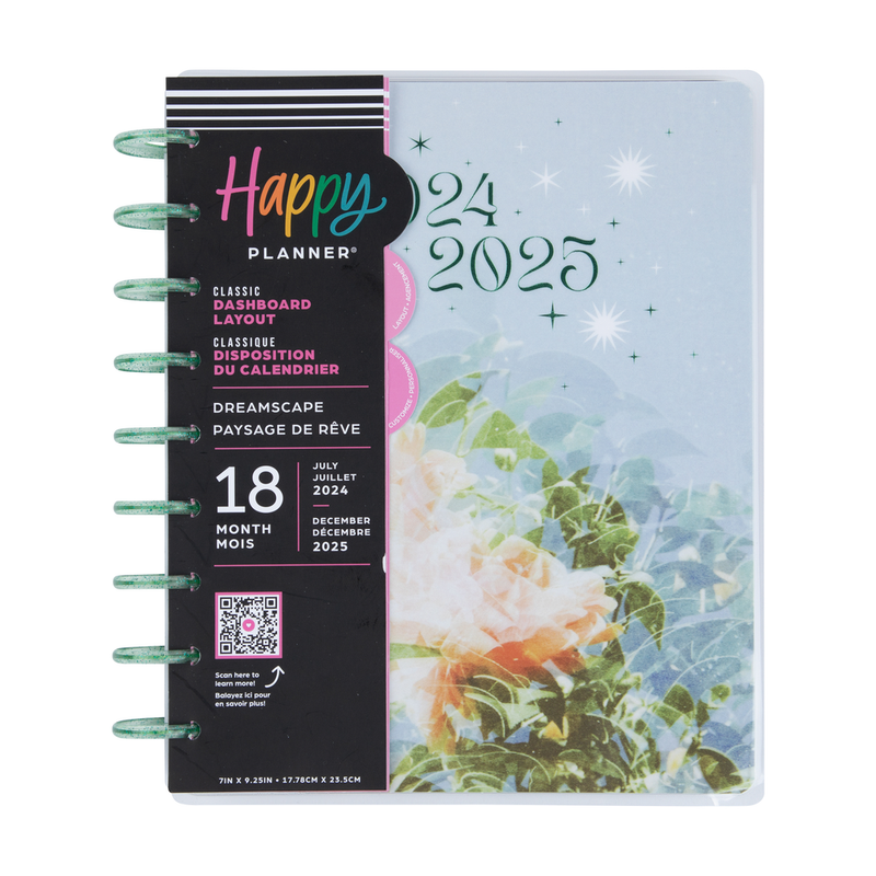 2024 Dreamscape Happy Planner - Classic Dashboard Layout - 18 Months