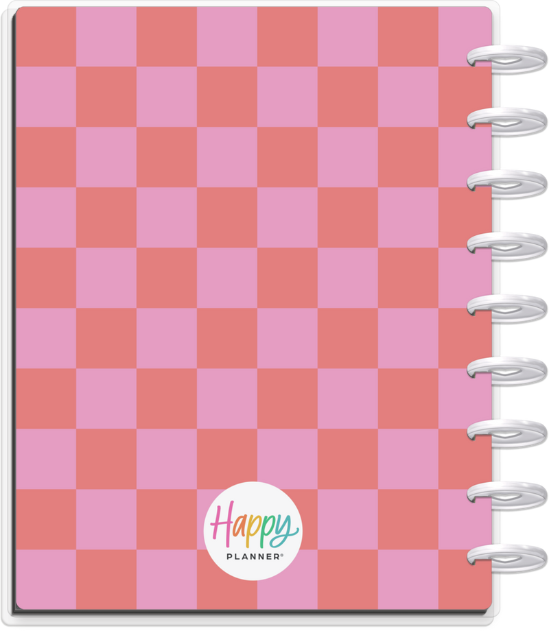 2024 Checkered Brights Happy Planner - Classic Dashboard Layout - 18 Months