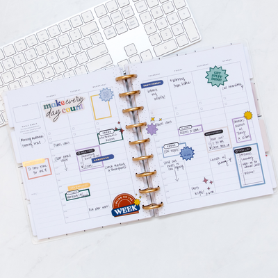 Undated Everybody's Business Happy Planner - Classic Productivity Layout - 12 Months
