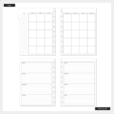 Undated Canyon Sunrise Happy Planner - Classic Horizontal Layout - 12 Months