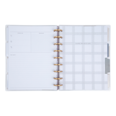 Simple Undated Planner Undated Simple Essentials Happy Planner - Classic Vertical Layout - 12