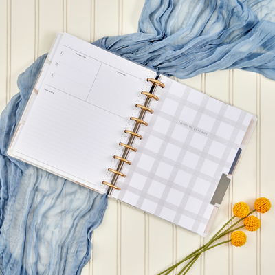 Undated Simple Essentials Happy Planner - Classic Vertical Layout - 12 Months