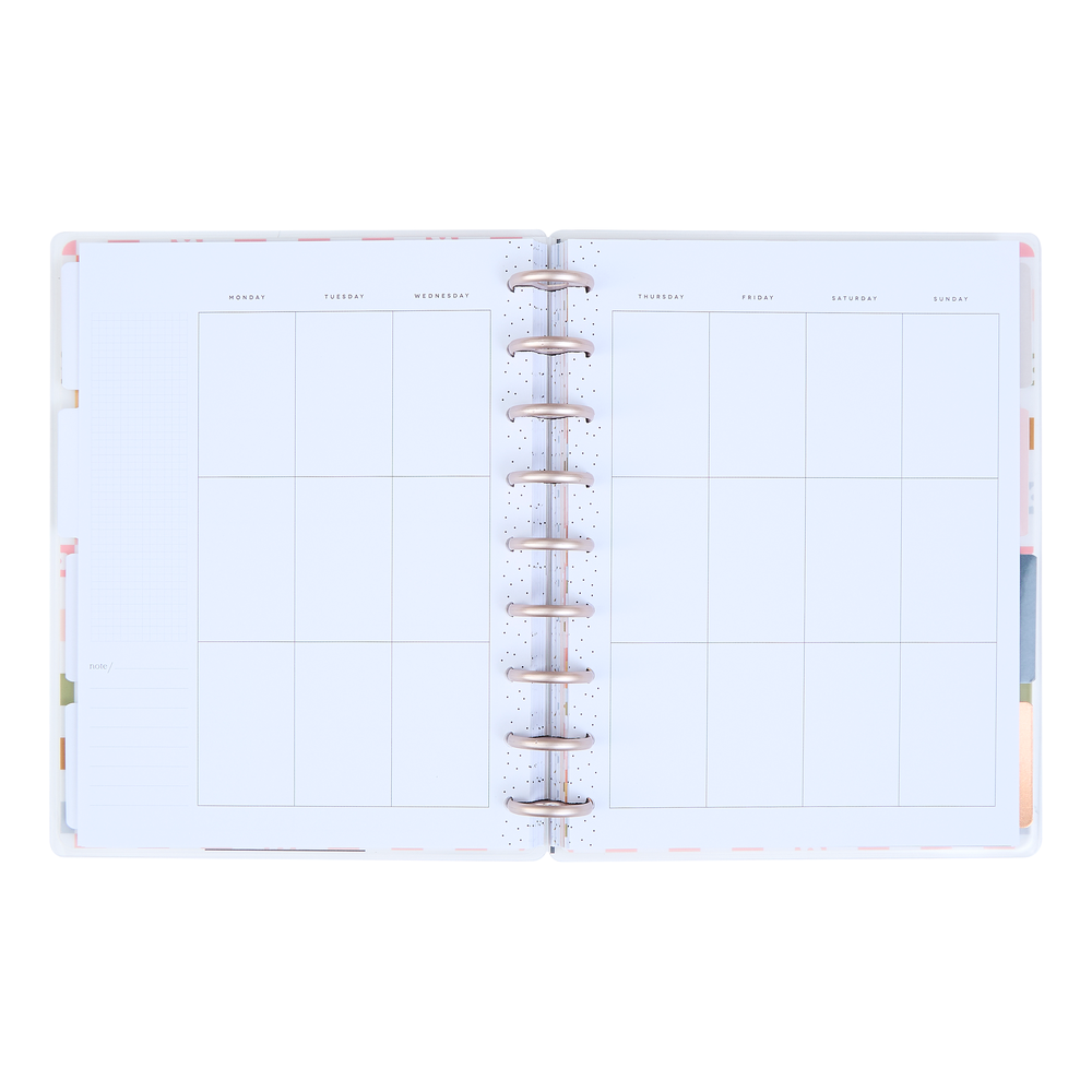 ハニーフラットページです♬ Undated Simple Joys Happy Planner - Classic Vertical Layout - 12 Month
