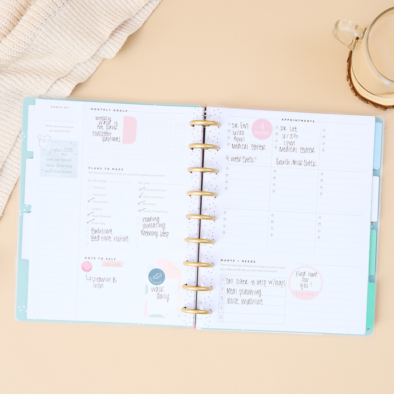 Undated Hello Little One Baby Planner - Classic Baby&