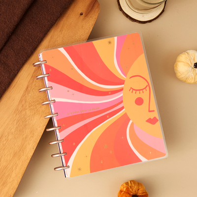 Undated Cat Coq x Happy Planner Retro Sunset Planner - Classic Dashboard Layout - 12 Months