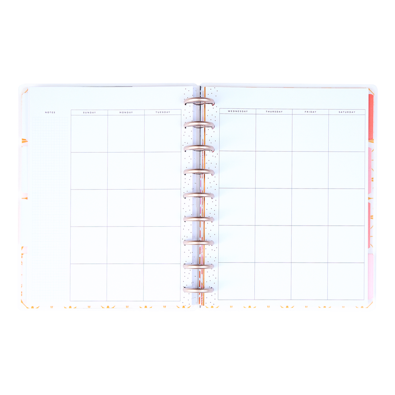 Undated Cat Coq x Happy Planner Retro Sunset Planner - Classic Dashboard Layout - 12 Months