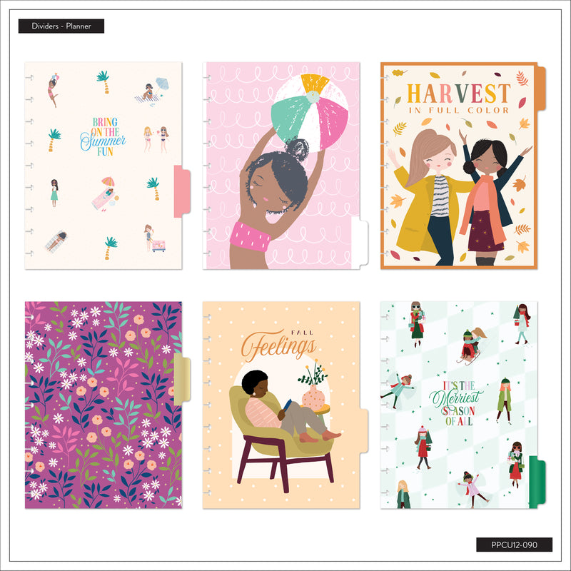 Undated OG Seasonal Squad Goals Customizable Planner - Classic Vertical Planner - 12 Months