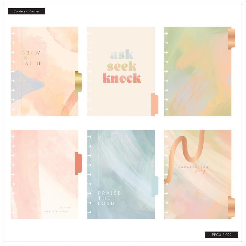 Undated Rise & Align Customizable Faith Planner - Classic Faith Layout - 12 Months