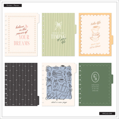 Undated Café Coquette Customizable Planner - Classic Vertical Layout - 12 Months