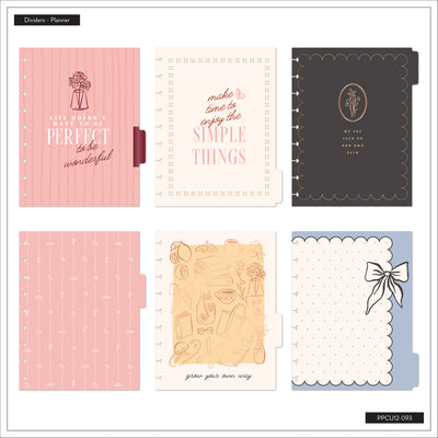 Undated Café Coquette Customizable Planner - Classic Vertical Layout - 12 Months
