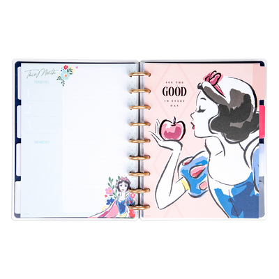 Undated Disney Snow White Wishes Happy Planner - Classic Vertical Layout - 12 Months