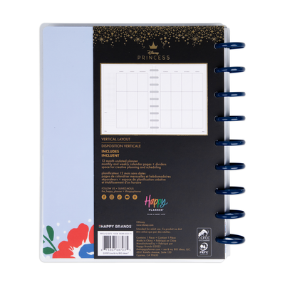 Undated Disney Snow White Dreams Happy Planner - Classic Vertical Layout - 12 Months