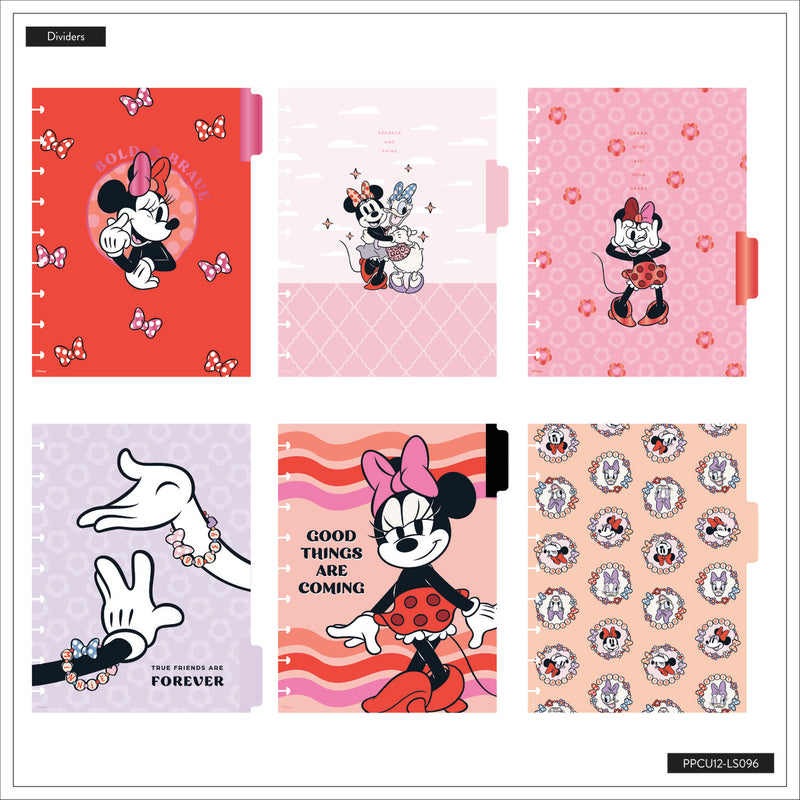 Undated SPECIALTY Disney Minnie Mouse Bow Happy Customizable Planner - Classic Vertical Layout - 12 Months