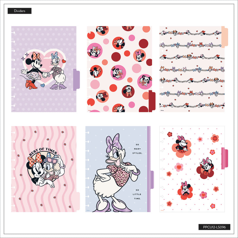 Undated SPECIALTY Disney Minnie Mouse Bow Happy Customizable Planner - Classic Vertical Layout - 12 Months