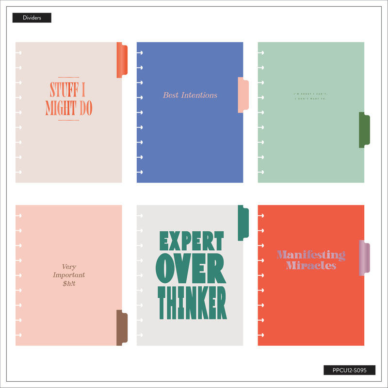 Undated SPECIALTY Current Mood Customizable Planner - Classic Vertical Layout - 12 Months