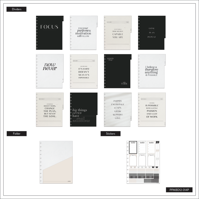 2024 Work + Life City Chic Happy Planner - Big Hourly Layout - 12 Months