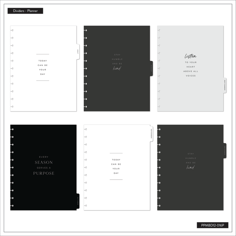 2025 Work + Life Onyx Planner - Big Hourly Layout - 12 Months