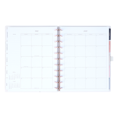 2025 Work + Life Ivory Planner - Big Hourly Layout - 12 Months