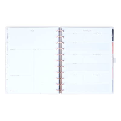 2025 Work + Life Ivory Planner - Big Hourly Layout - 12 Months