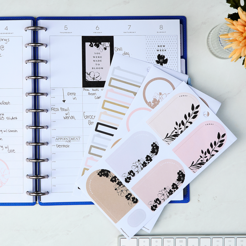 2025 Work + Life Elemental Planner - Big Hourly Layout - 12 Months