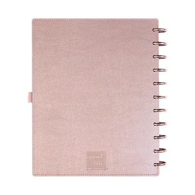 2025 Work + Life Rose Gold Planner - Big Hourly Layout - 12 Months