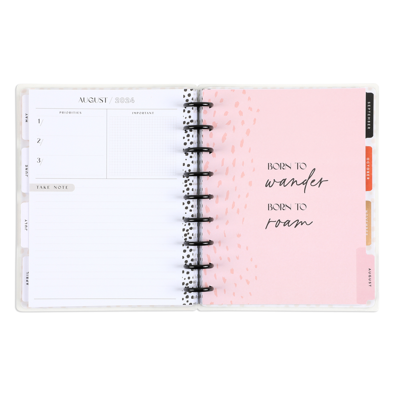 2024 DELUXE Kind & Wild Happy Planner - Classic Vertical Layout - 12 Months