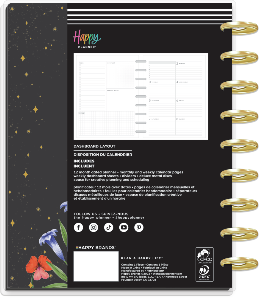2025 DELUXE Grounded Magic Happy Planner Classic Dashboard Layout