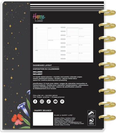 2024 DELUXE Grounded Magic Happy Planner - Classic Dashboard Layout - 12 Months