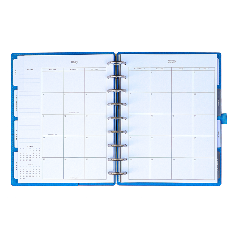 2025 Work + Life Elemental Planner - Classic Hourly Layout - 12 Months