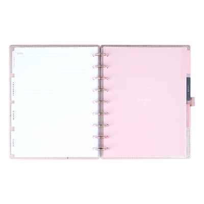 2025 Work + Life Rose Gold Planner - Classic Hourly Layout - 12 Months