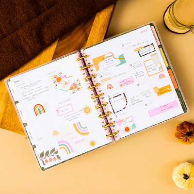 2025 DELUXE Desert Rose Planner - Classic Dashboard Layout - 12 Months