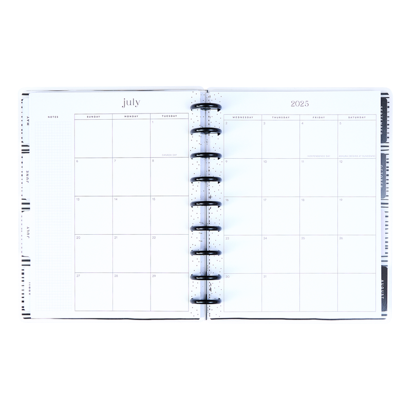 2025 DELUXE Modern Impressions Planner - Classic Vertical Layout - 12 Months