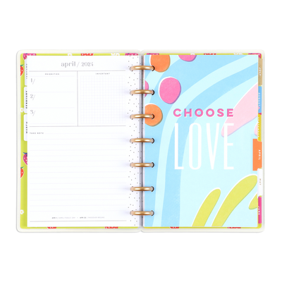 2024 Sunny Risograph Happy Planner - Mini Vertical Layout - 12 Months