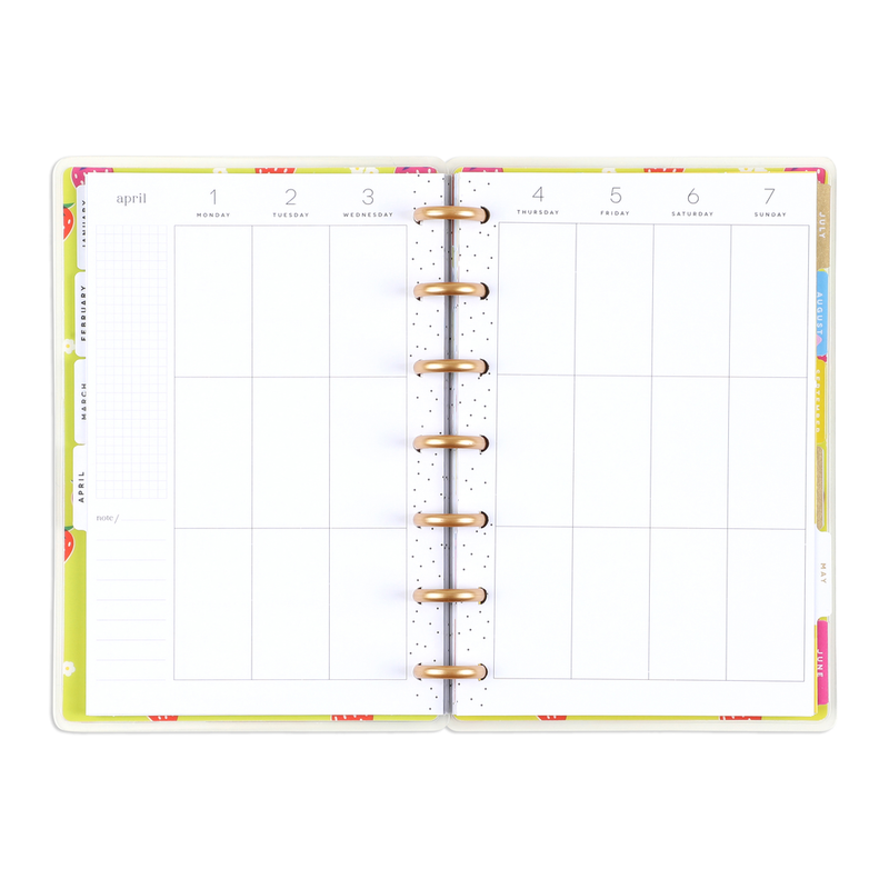 2024 Sunny Risograph Happy Planner - Mini Vertical Layout - 12 Months