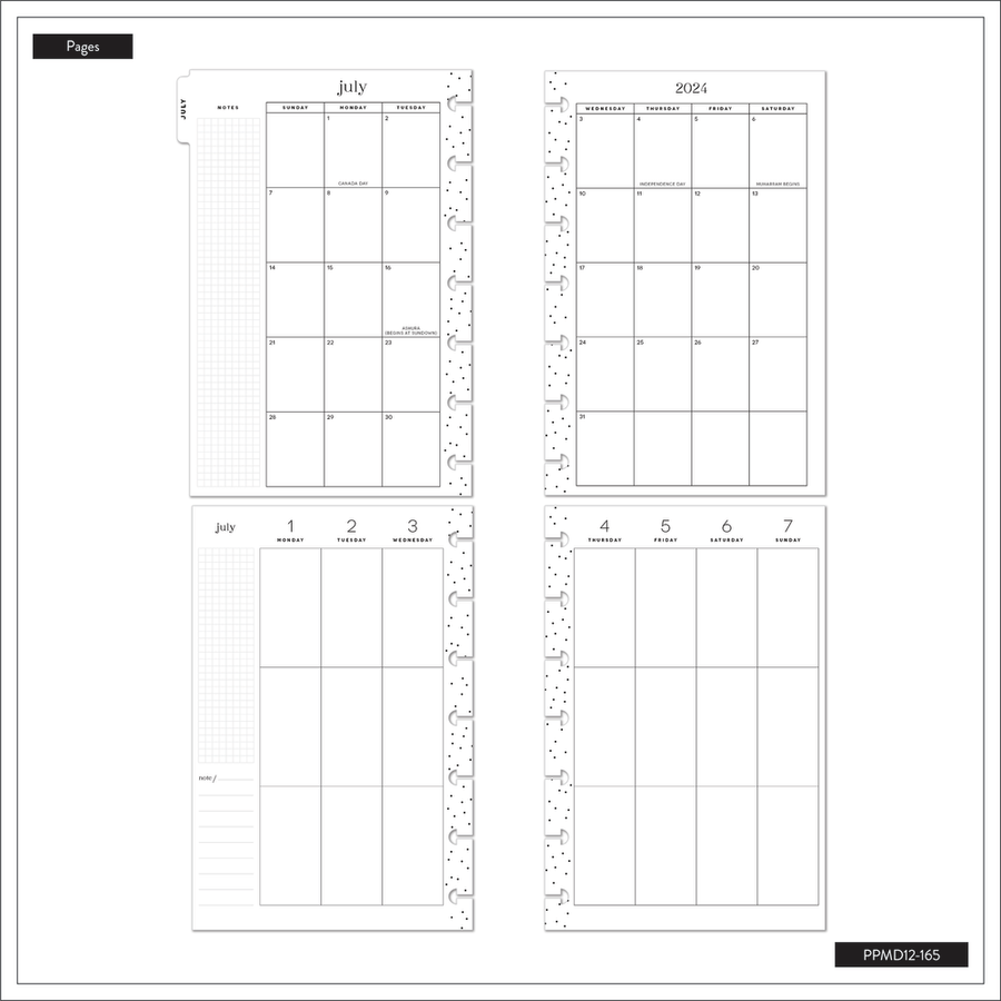 2024 Golden Hour Happy Planner - Mini Vertical Layout - 12 Months 2024-golden-hour-happy-planner-mini-vertical-layout-12-months
