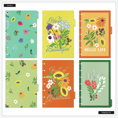 2025 Brilliant Blooms Planner - Mini Vertical Layout - 12 Months