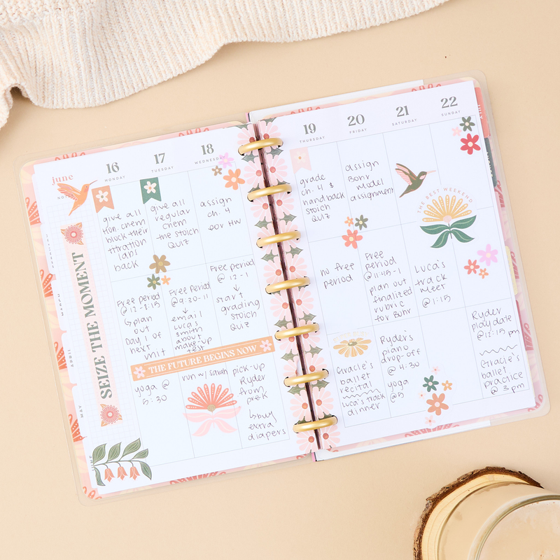 2025 Desert Rose Planner - Mini Vertical Layout - 12 Months